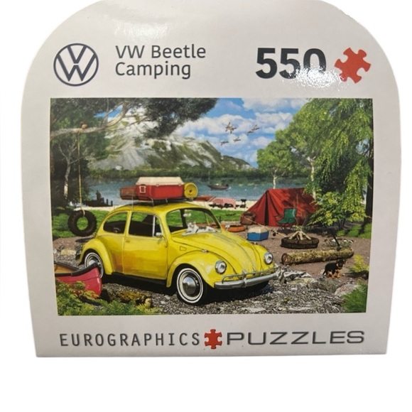 VW Beetle Camping Puzzle in Collector’s Tin - Picture 2 of 4